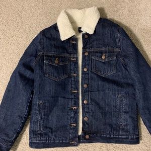 J. Crew Sherpa Lined Denim Jacket